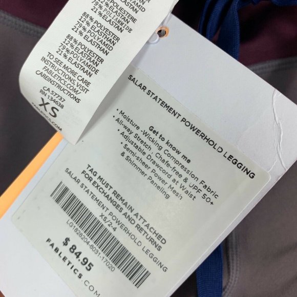 NWT Powerhold Salar Fabletics Mesh Leggings - Picture 11 of 11